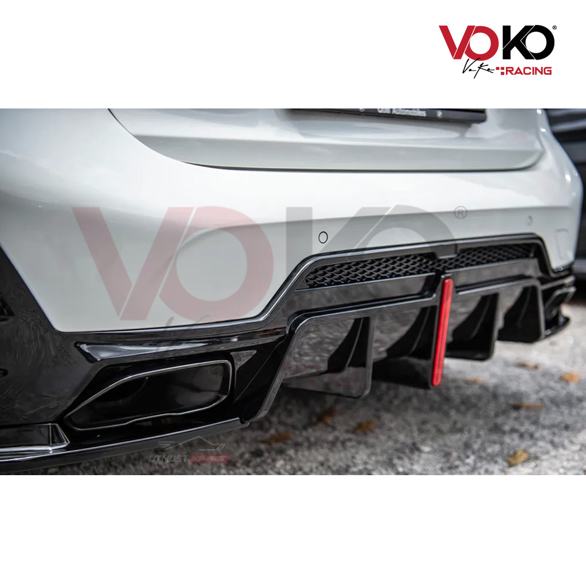 BMW 3 SERIES G20 G21 GLOSS BLACK M PERFORMANCE DIFFUSER 340i 340d LED F1 BRAKE LCI