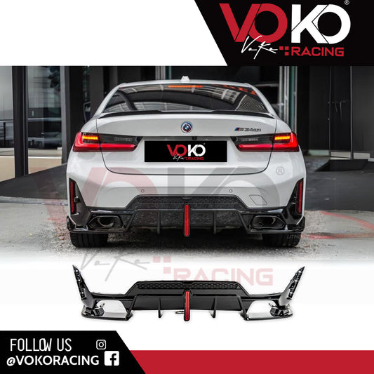 BMW 3 SERIES G20 G21 GLOSS BLACK M PERFORMANCE DIFFUSER 340i 340d LED F1 BRAKE LCI