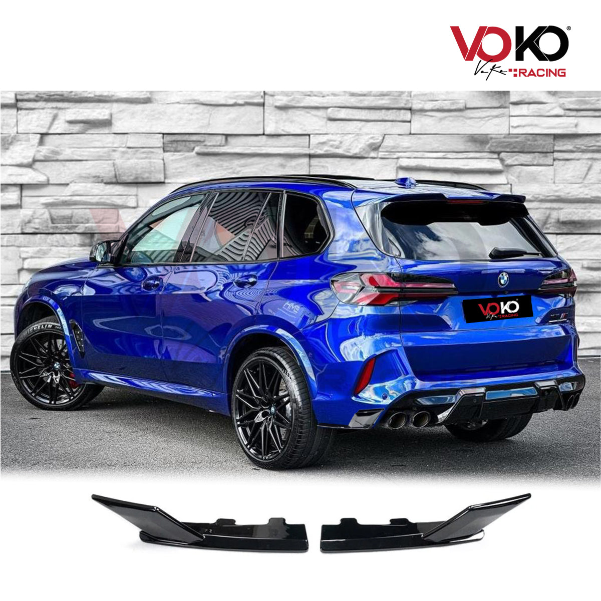 BMW X5M F95 LCI 2023+ AERO M PERORMANCE BODYKIT FRONT SPLITTER SIDE SKIRTS GLOSS BLACK