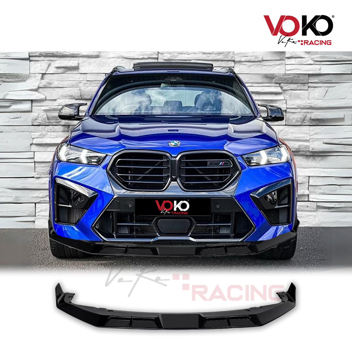 BMW X5M F95 LCI 2023+ AERO M PERORMANCE BODYKIT FRONT SPLITTER SIDE SKIRTS GLOSS BLACK