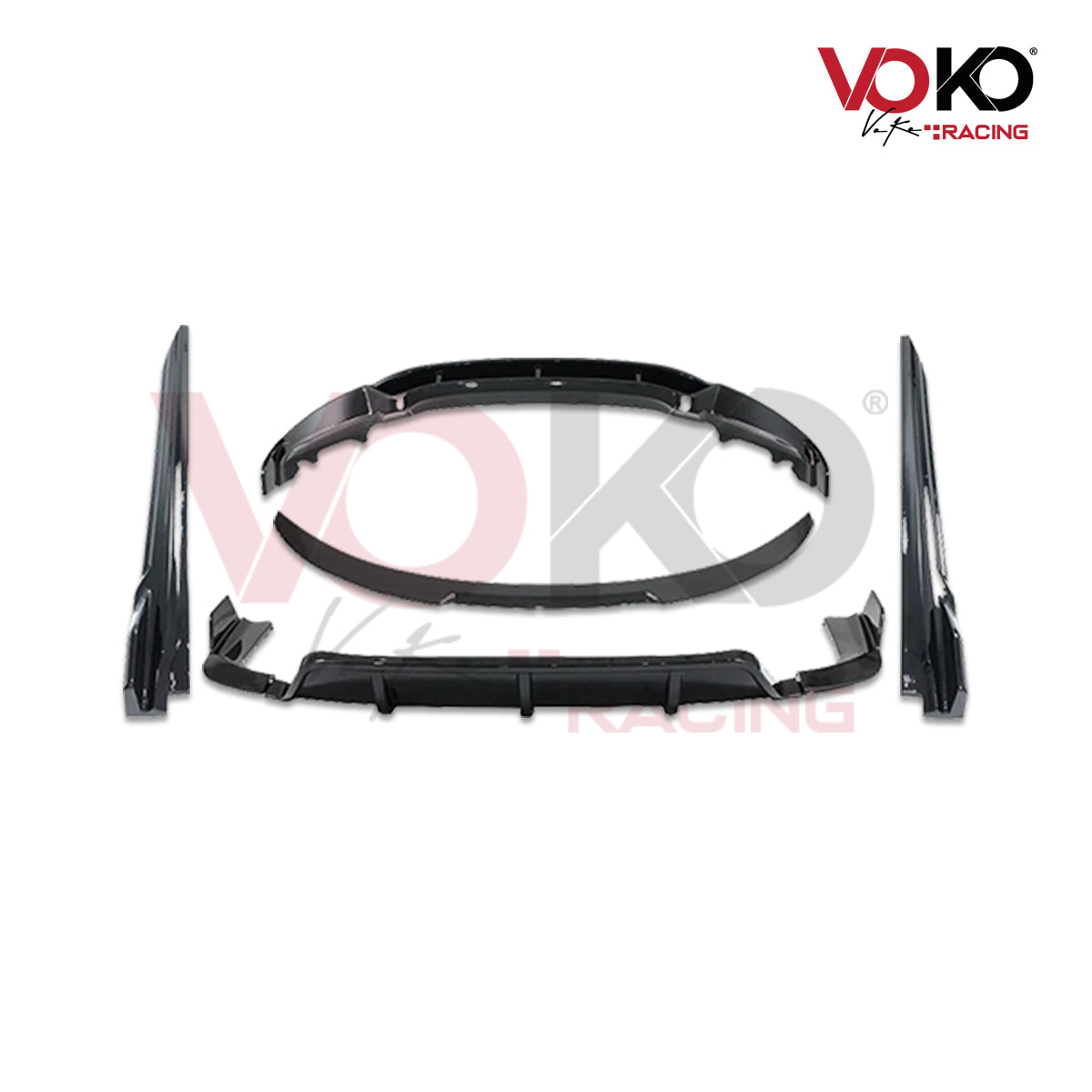 BMW X6 F16 GLOSS BLACK BODYKIT FRONT SPLITTER DIFFUSER SKIRTS SPOILER 2014-2019