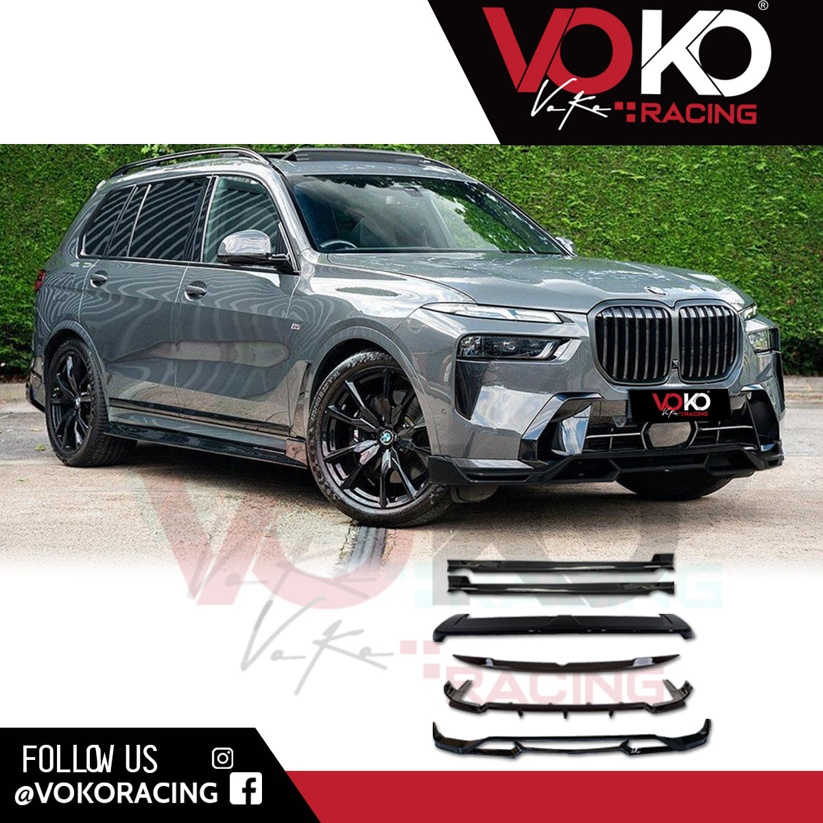 BMW X7 G07 LCI AERO M-PERFORMANCE COMPLETE BODY KIT 2023+ GLOSS BLACK
