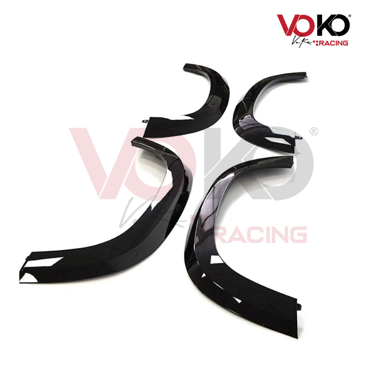 LAND ROVER DEFENDER L663 90 WHEEL ARCHES FENDER FLARE TRIMS GLOSS BLACK 2020 - 23