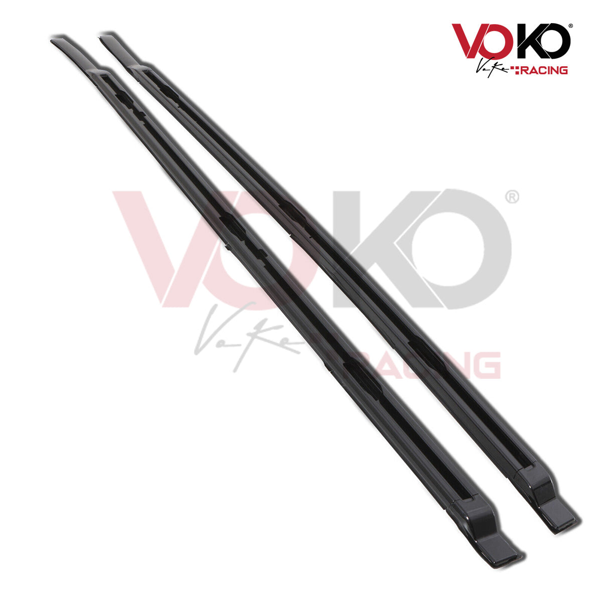 LAND ROVER DEFENDER L663 110 ALUMINIUM ROOF RAIL BARS GLOSS BLACK 2020 - 23