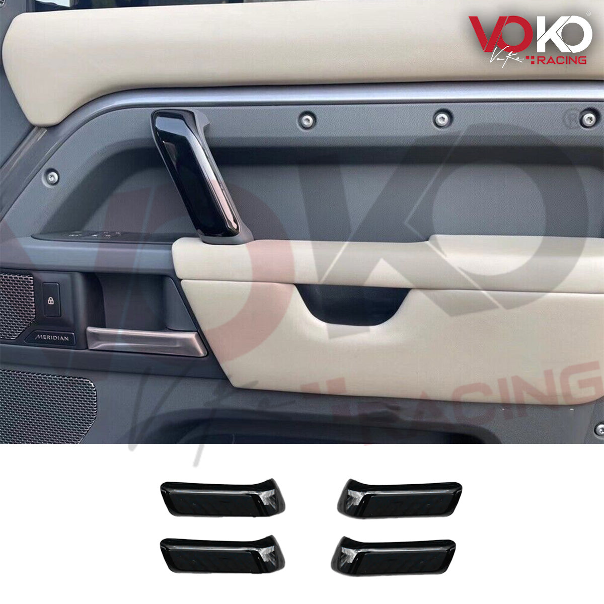 LAND ROVER DEFENDER L663 90 110 & 130 INTERIOR TRIM UPGRADE KIT GLOSS BLACK 2020+