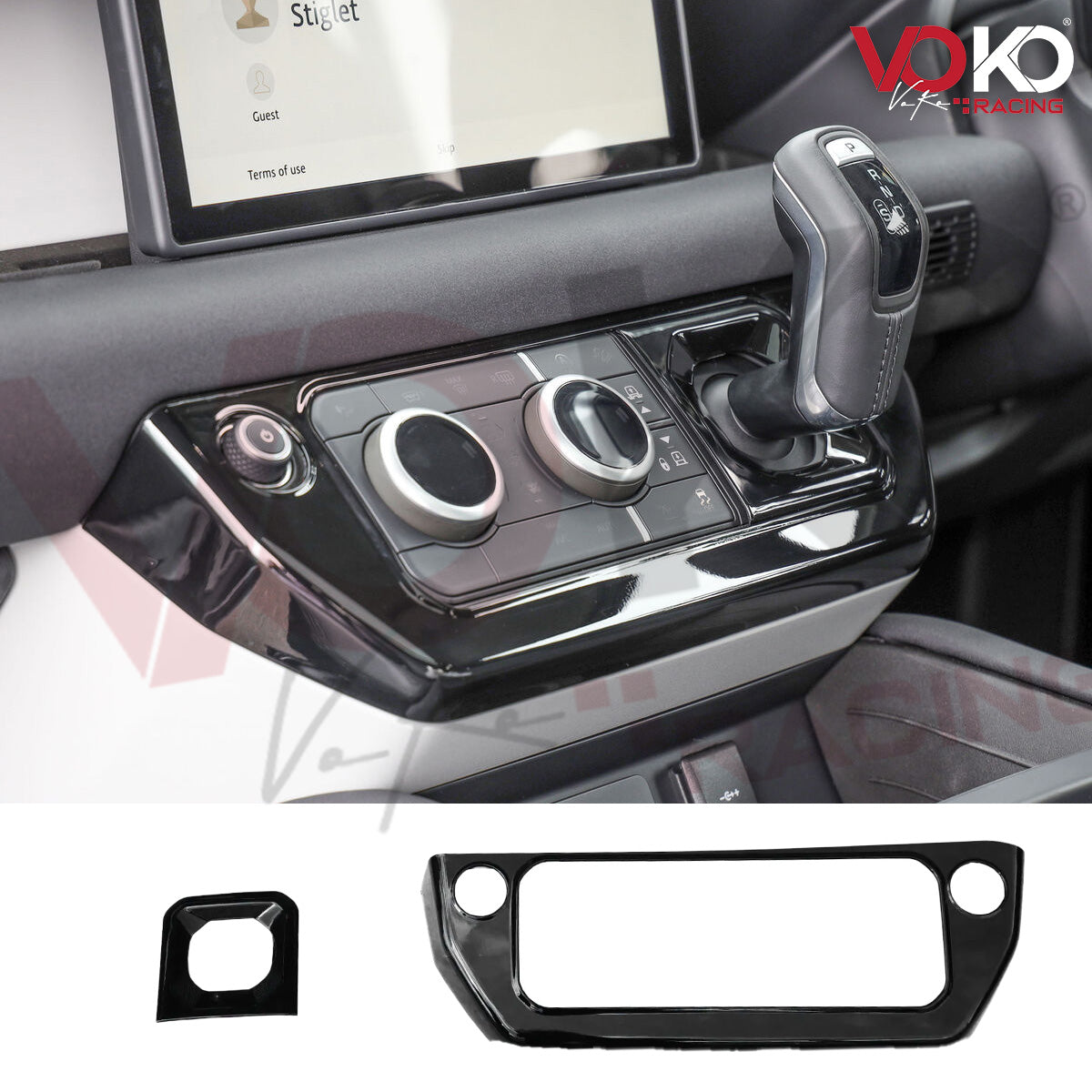 LAND ROVER DEFENDER L663 90 110 & 130 INTERIOR TRIM UPGRADE KIT GLOSS BLACK 2020+