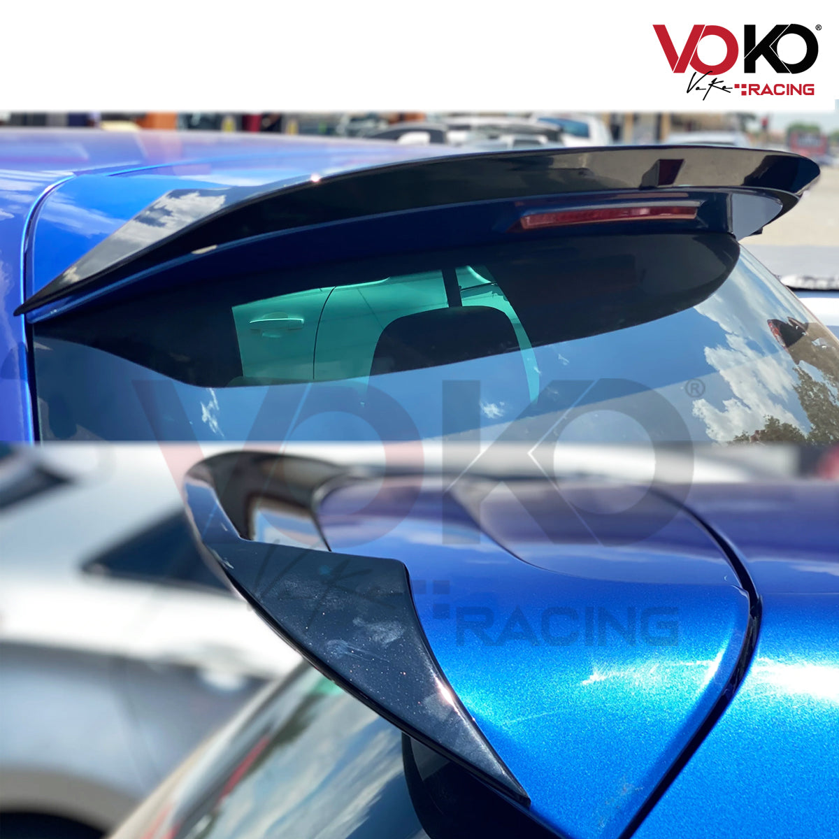 VW GOLF MK6 STANDARD TDI TSI REAR ROOF SPOILER GLOSS BLACK (2008-12)