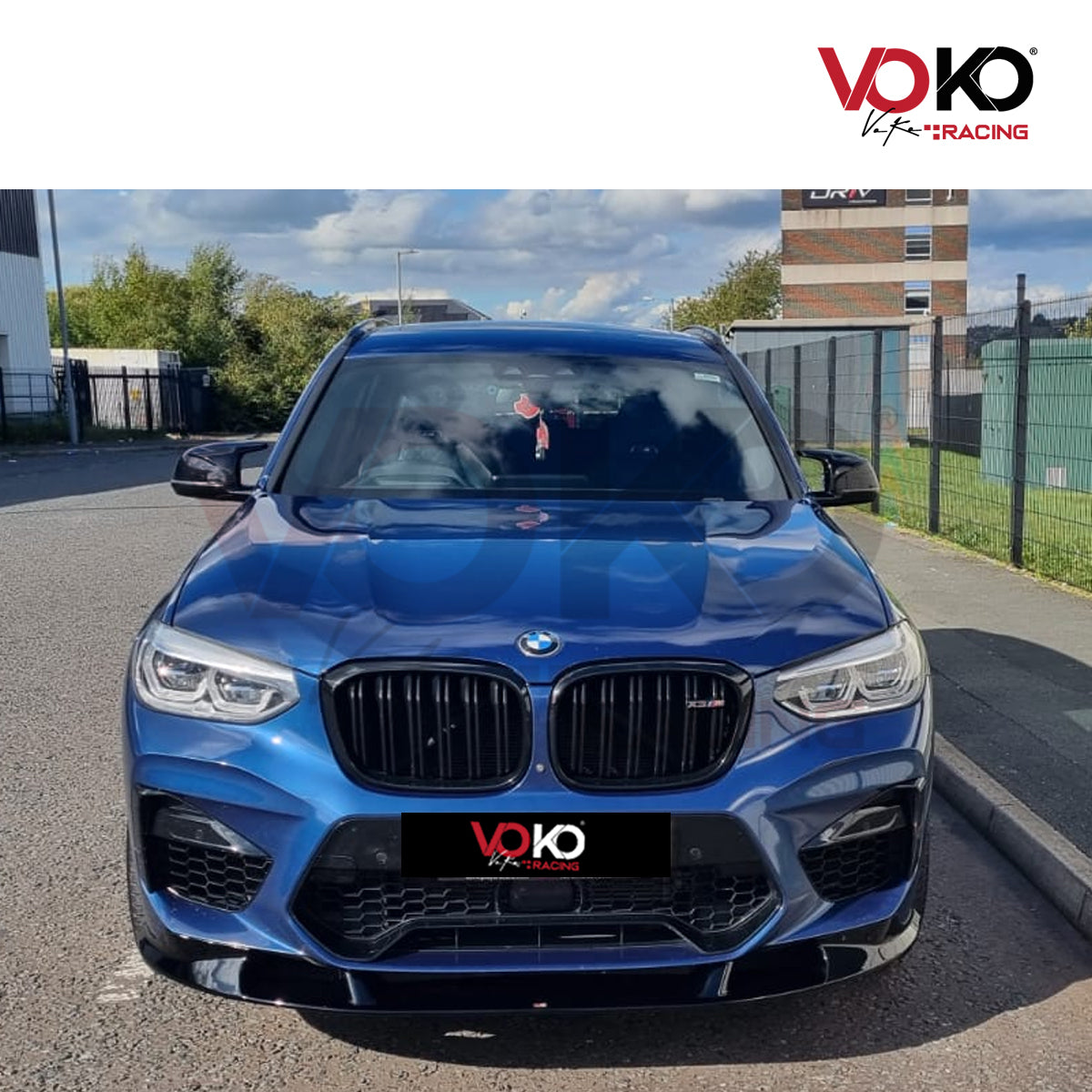 BMW X3M X4M F97 F98 GLOSS BLACK FRONT BUMPER SPLITTER M PERFORMANCE LIP 2018+