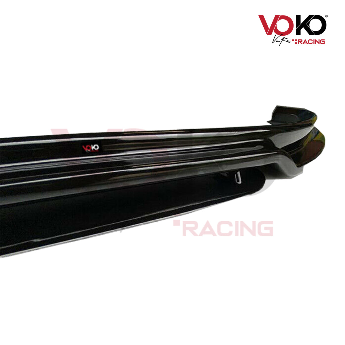 VW GOLF MK 7 R FRONT BUMPER LIP SPLITTER GLOSS BLACK 2013-16