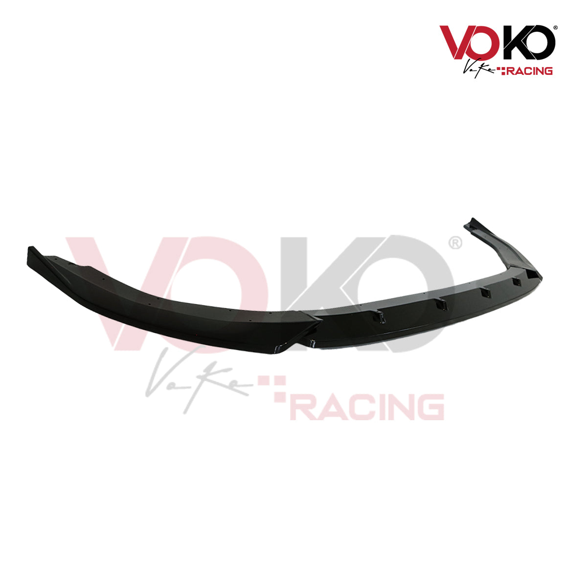 VW GOLF MK 8 GTI GTD & R FRONT BUMPER LIP SPLITTER GLOSS BLACK 2020-24