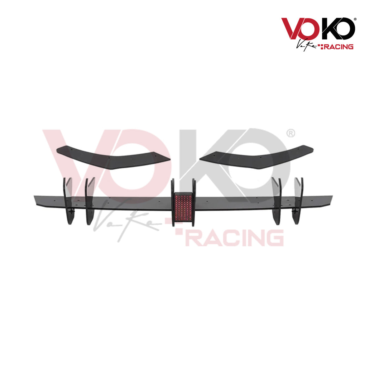 VW GOLF MK8 R & R LINE REAR DIFFUSER WITH F1 LED STOP TAIL BRAKE LIGHT (2020-2023)