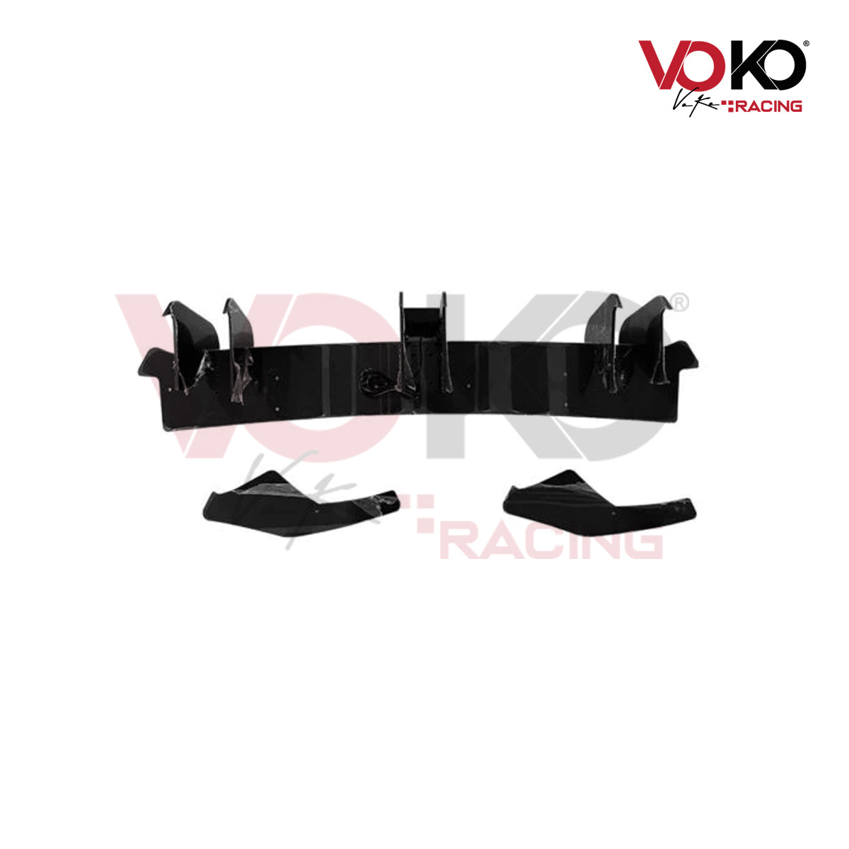 VW GOLF MK8 R & R LINE REAR DIFFUSER WITH F1 LED STOP TAIL BRAKE LIGHT (2020-2023)