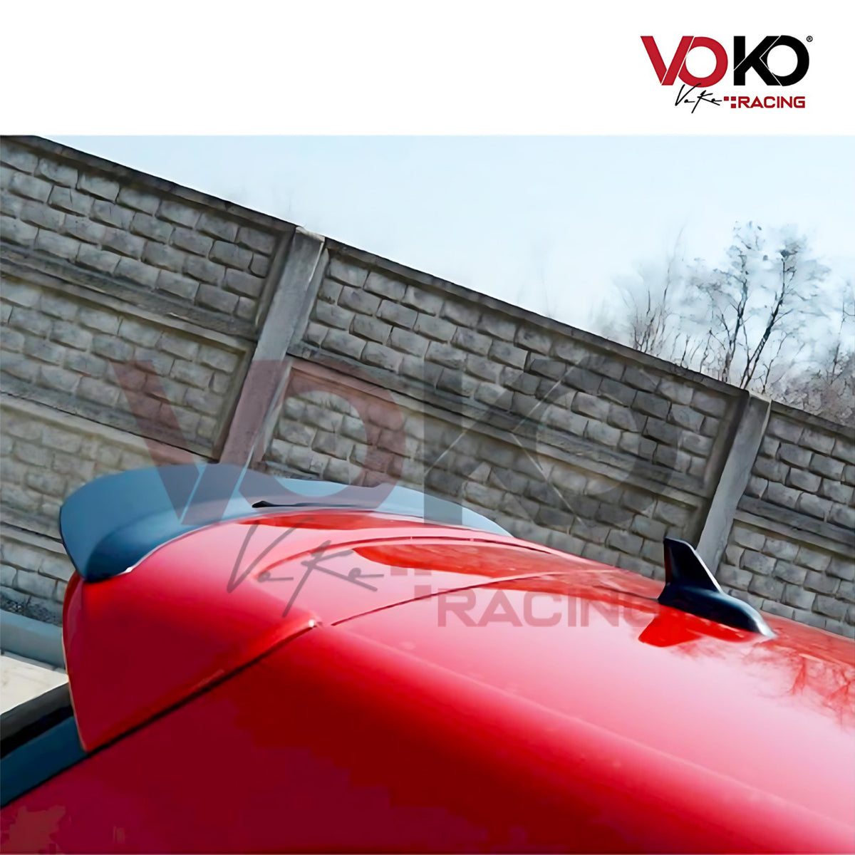 VW GOLF MK6 REAR ROOF SPOILER for GTI GTD & R GLOSS BLACK (2008-2012)