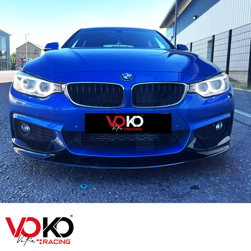 BMW F36 GRAN COUPE 4 SERIES M-PERFORMANCE COMPLETE BODY KIT (TWIN EXHAUST 1 SIDE) 2014-20 GLOSS BLACK