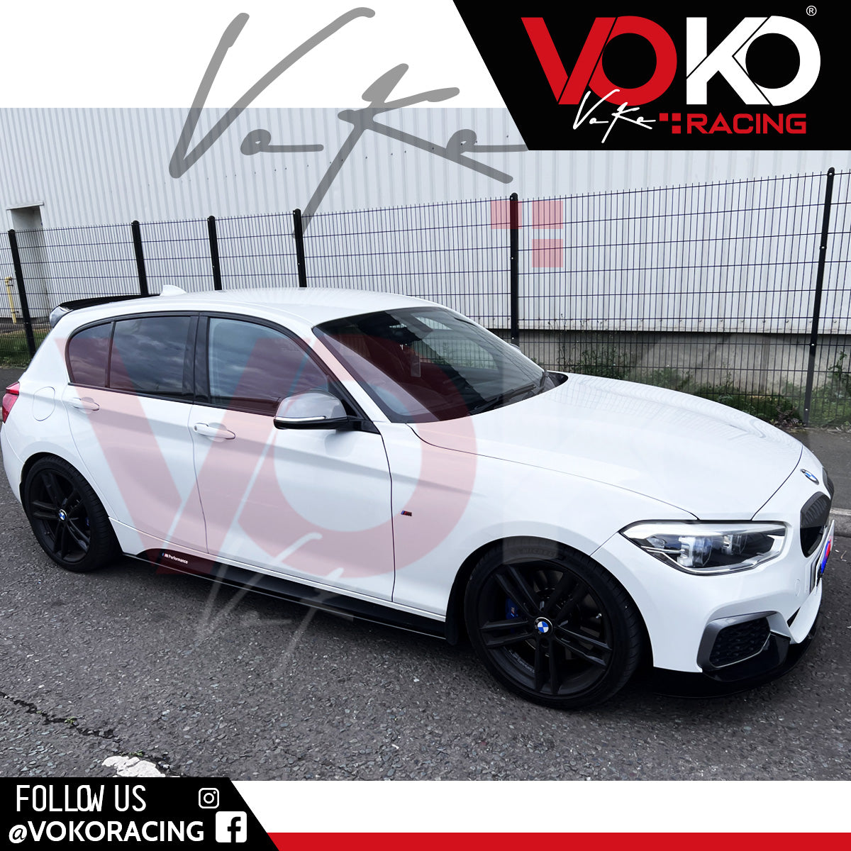 BMW F20 LCI 1 SERIES M-PERFORMANCE COMPLETE BODY KIT 2015-19 GLOSS BLACK