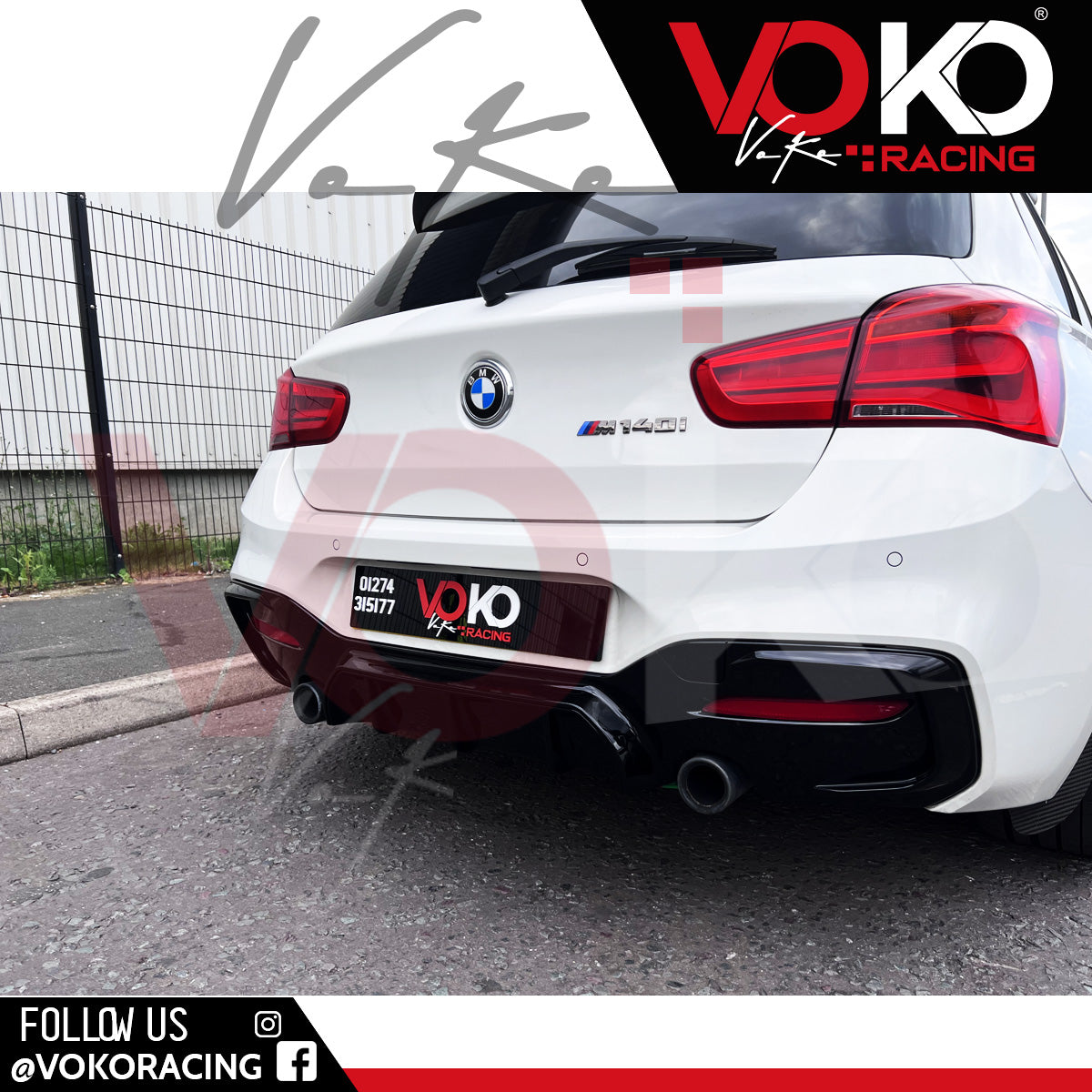 BMW F20 LCI 1 SERIES M-PERFORMANCE COMPLETE BODY KIT 2015-19 GLOSS BLACK