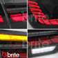 GBRITE BMW 3 SERIES F30 F35 F80 OLED GTS STYLE LED SEQUENTIAL TAIL LAMPS 2012 - 2018