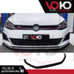 VW GOLF MK7.5 GTI & GTD TCR 3PCS FRONT SPLITTER LIP GLOSS BLACK 2017-20