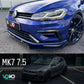 VW GOLF MK 7/7.5 GTD GTI R/RLINE FRONT BUMPER SPLITTER LIP GLOSS BLACK 2013-20