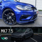 VW GOLF MK 7/7.5 GTD GTI R/RLINE FRONT BUMPER SPLITTER LIP GLOSS BLACK 2013-20