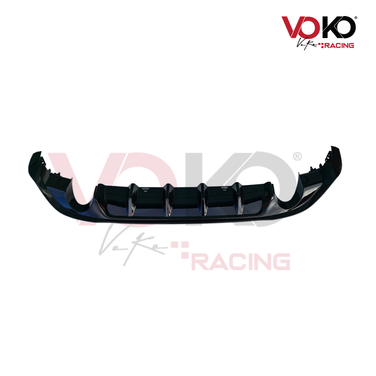 VOLKSWAGEN GOLF MK7.5 TCR STYLE GLOSS BLACK REAR DIFFUSER 2017-2020