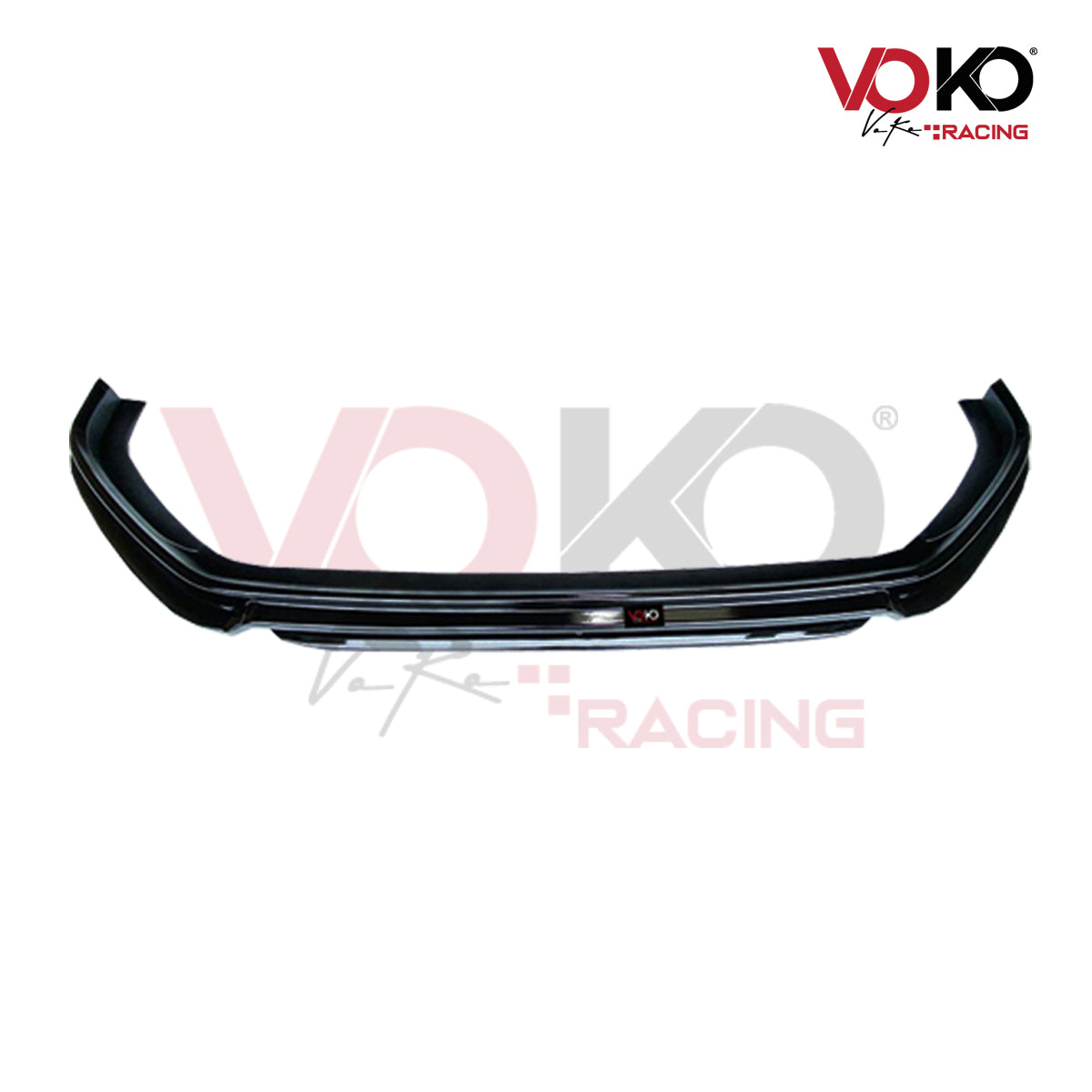 VW GOLF MK 7 R FRONT BUMPER LIP SPLITTER GLOSS BLACK 2013-16