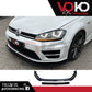 VW GOLF MK 7 R FRONT BUMPER LIP SPLITTER GLOSS BLACK 2013-16
