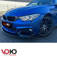BMW F36 GRAN COUPE 4 SERIES M-PERFORMANCE COMPLETE BODY KIT (TWIN EXHAUST 1 SIDE) 2014-20 GLOSS BLACK